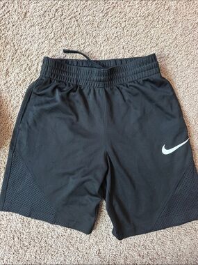 Nike Black Shorts with White Swoosh